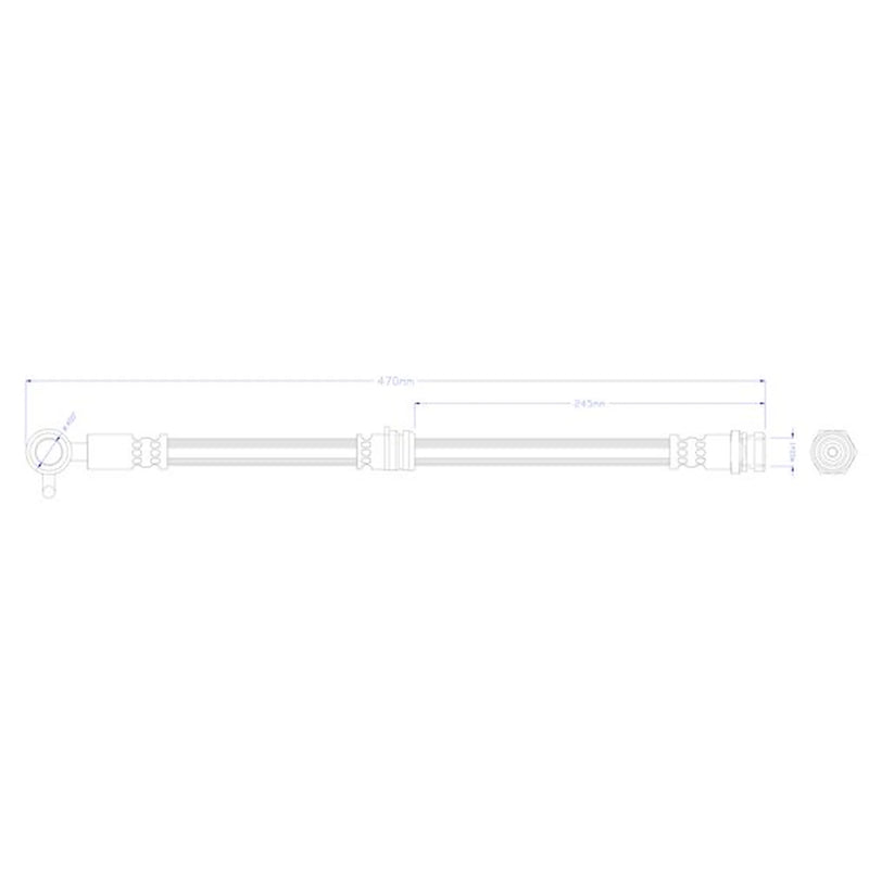 Juratek Brake Hydraulic Hose Line Front Left fits Mazda 3 2013-2019