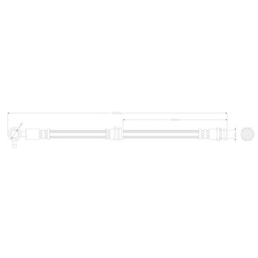 Juratek Brake Hydraulic Hose Line Front Left fits Mazda 3 2013-2019