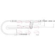 Apec Handbrake Cable Right Rear fits Toyota Granvia 1995-2002 2.7 3.0