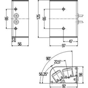 Hella Identification Lamp Md Blue 2XD Rear 2XD 009 475-031 966125 2XD 009