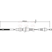 Apec Handbrake Cable Left Rear fits Peugeot 406 1995-2004