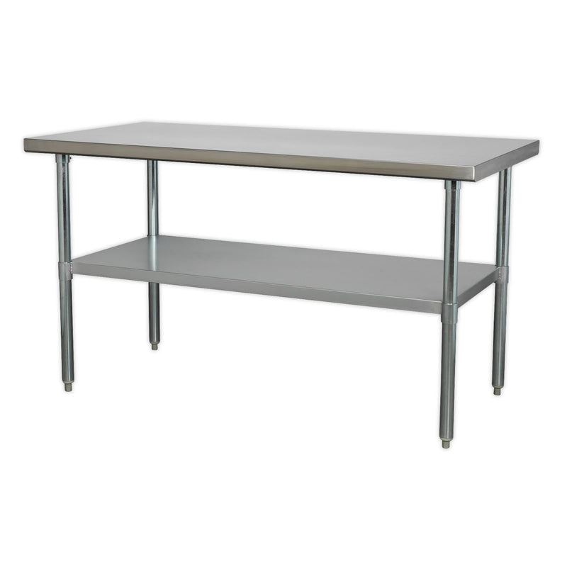 Sealey Stainless Steel Workbench 1.5m AP1560SS Sealey - Dynamic Drive