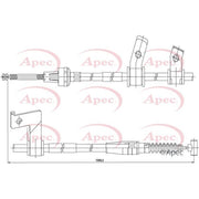 Apec Handbrake Cable Right Rear fits Suzuki Jimny Closed Off-Road Vehicle