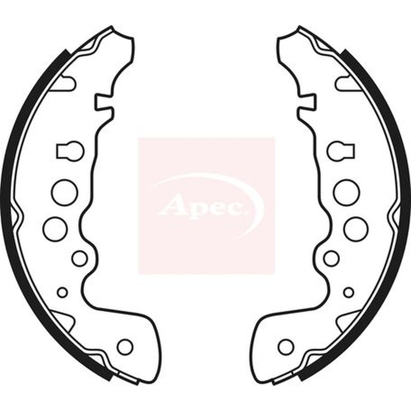 Apec Brake Shoe Set Axle Kit fits Suzuki Grand Vitara I 1998-2005 1.6 2.0 2.5