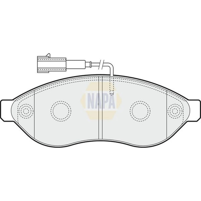 NAPA Front Brake Pad Set fits Citroën Relay III 2006-2020 2.2 3.0
