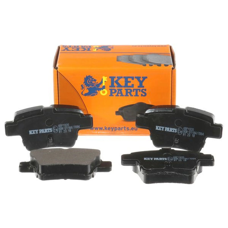 Key Parts 4 x Rear Brake Pad Set fits Citroën C4 2004-2011 1.4 1.6 2.0