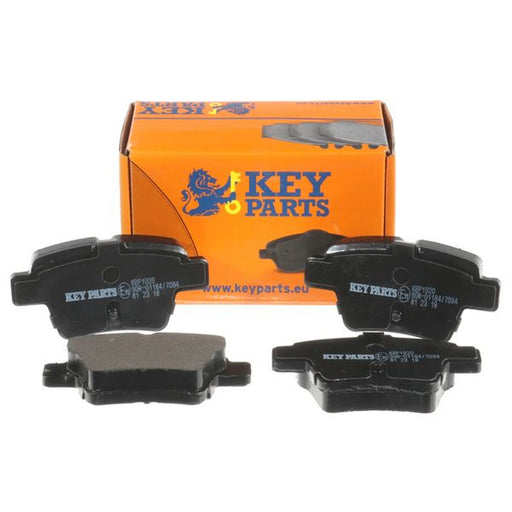 Key Parts 4 x Rear Brake Pad Set fits Citroën C4 2004-2011 1.4 1.6 2.0