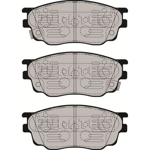 Juratek Front Vented & Rear Vented Brake Discs & Pads fits Mazda 6 2002-2007 1.8