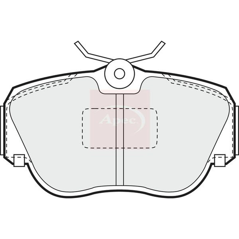 Apec Front Brake Pad Set fits Mercedes-Benz 190 1982-1993
