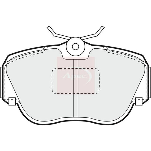 Apec Front Brake Pad Set fits Mercedes-Benz 190 1982-1993
