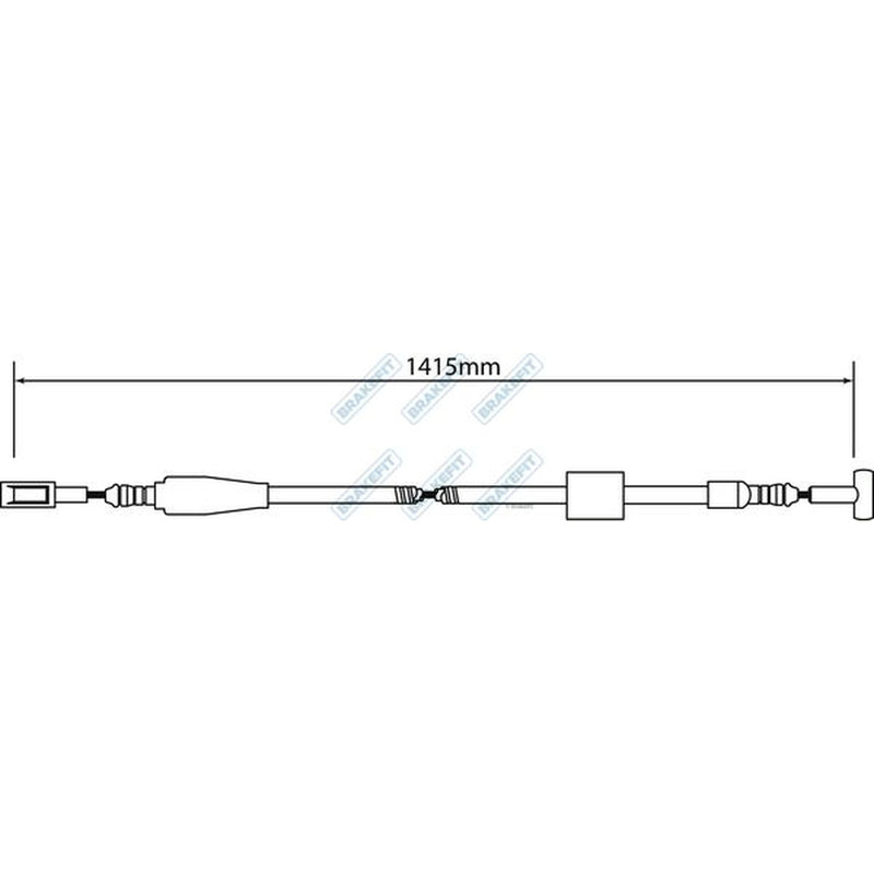 Apec Handbrake Cable Left Rear fits Iveco Daily IV 2006-2011