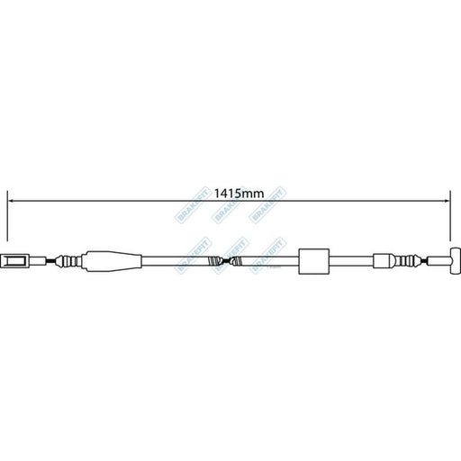 Apec Handbrake Cable Left Rear fits Iveco Daily IV 2006-2011