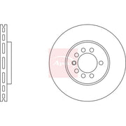 Apec 2 x Vented Front Brake Discs DSK794-x2