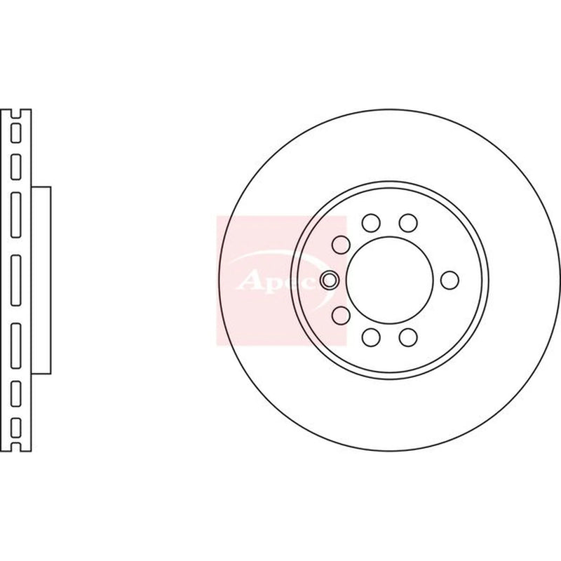 Apec 2 x Vented Front Brake Discs DSK794-x2
