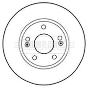 Borg & Beck Front & Rear Brake Discs & Pads fits Kia Venga 2010-2019 1.4 1.6