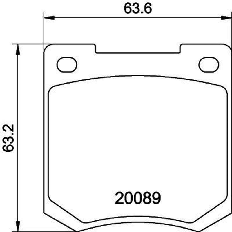 Mintex Front Brake Pad Set fits Austin Allegro I 1973-1984 1.0 1.1 1.3 1.5 1.7