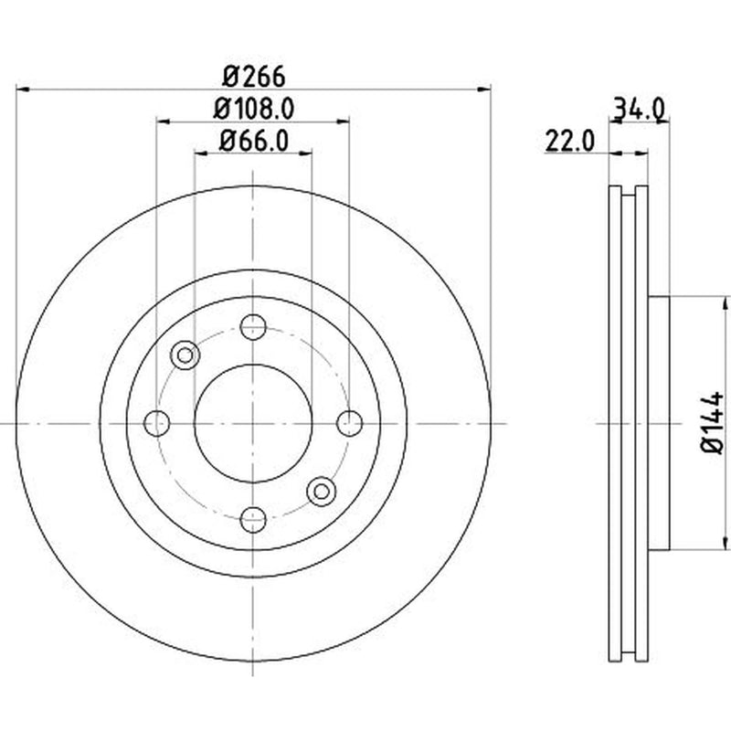 Mintex Front Brake Discs & Pads fits Citroën Xsara 1997-2005 1.4 1.5 1.6 1.8 1.9