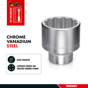 Teng Tools 1" Socket 12 pt Metric 70mm Teng Tools - Dynamic Drive