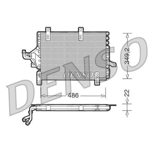 Denso Air Conditioning Condenser fits Alfa Romeo 155 1992-1997 2.0 2.5