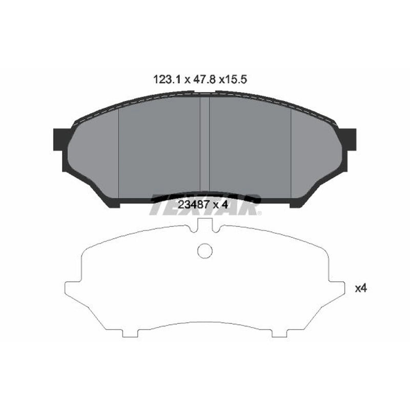 Textar Front Brake Pad Set 2348701