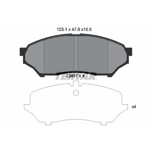 Textar Front Brake Pad Set 2348701