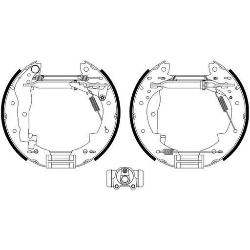 Mintex Brake Shoe Set Axle Kit fits Renault Safrane 1992-1996 2.0 2.1 2.2