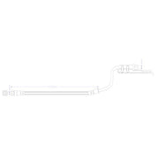 Juratek Brake Hydraulic Hose Line Rear fits Hyundai I20 I 2008-2015