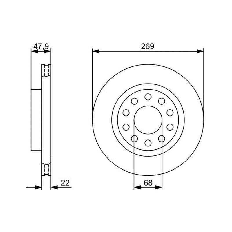 Bosch Front & Rear Brake Discs & Pads fits Audi A6 C5 1998-2005 4.2