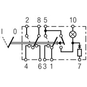 Hella Hazard Warning Light Switch 9 Connectors
