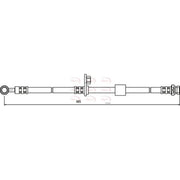 Apec Brake Hydraulic Hose Line Front HOS3596