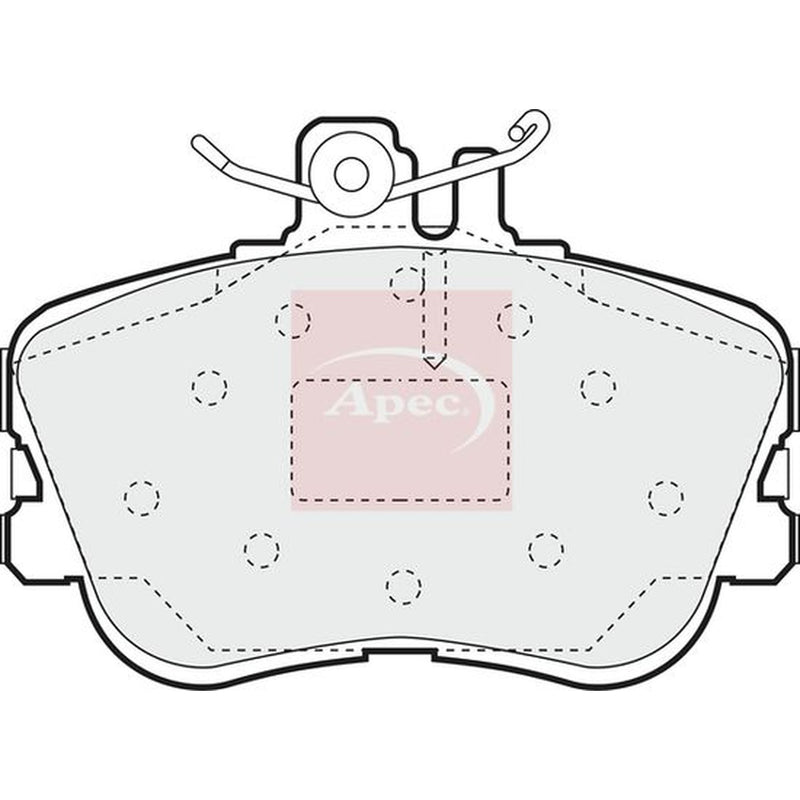 Apec Front Brake Pad Set fits Mercedes-Benz C-Class 1993-2000