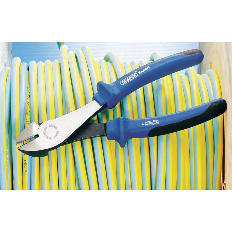 Draper Heavy Duty Soft Grip High Leverage Diagonal Side Cutter, 180mm 68893 Draper - Dynamic Drive