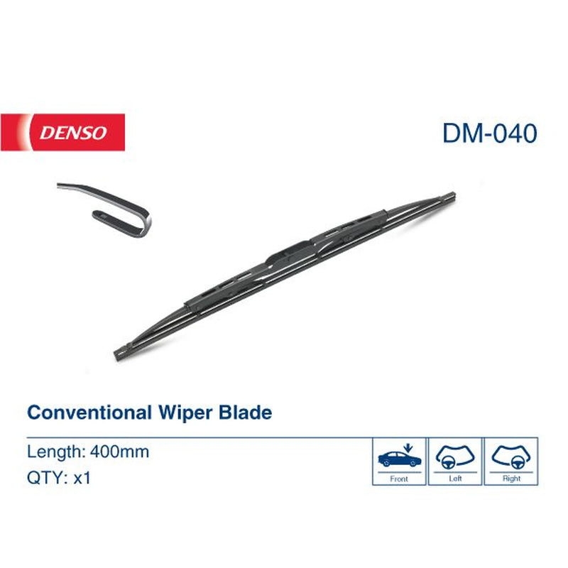 Denso Rear Wiper Blades fits Abarth Strada 1981-1987 2.0
