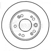 Borg & Beck Rear Brake Discs & Pads fits Honda Fr-V 2004-2009 1.7 1.8 2.0 2.2