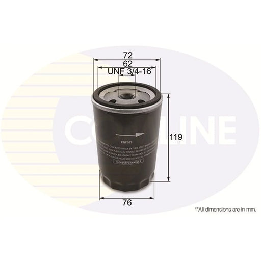 Comline Engine Oil Filter fits Alpina B3 1987-1992 2.7