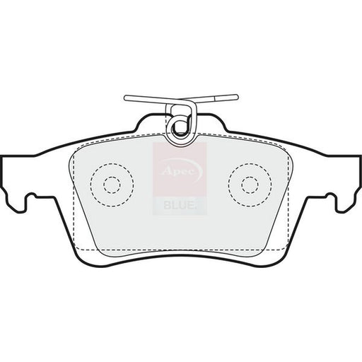 Apec Rear Brake Solid Discs & Pads fits Mazda 3 2003-2009 2.0 2.3