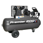 Sealey Air Compressor 200L Belt Drive 3hp with Front Control Panel 415V 3ph Sealey - Dynamic Drive