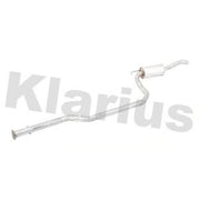 Klarius Box With Centre Pipe Centre fits Ford Fiesta 2000-2002 1.6