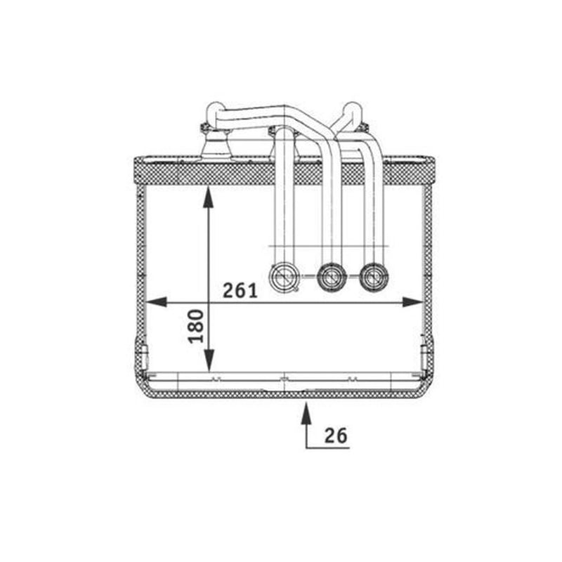 Mahle Heater Matrix Core Heat Exchanger fits BMW 7 2001-2008