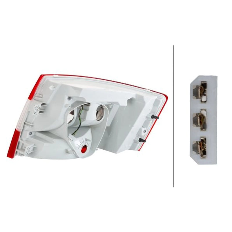 Hella Tail Light / Lamp PY21W Left fits Skoda Octavia III 2012-2020