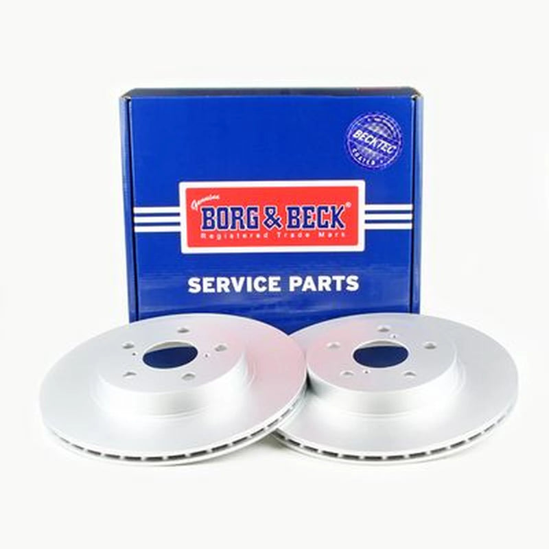 Borg & Beck Front Brake Vented Discs & Pads fits Toyota Rav 4 1994-2000 2.0