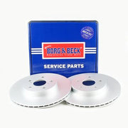 Borg & Beck 2 x Vented Brake Discs fits Toyota Rav 4 1994-2000 2.0