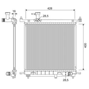 Valeo Engine Radiator 701328
