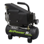 Sealey Air Compressor 6L Direct Drive 1hp SAC0610E Sealey - Dynamic Drive