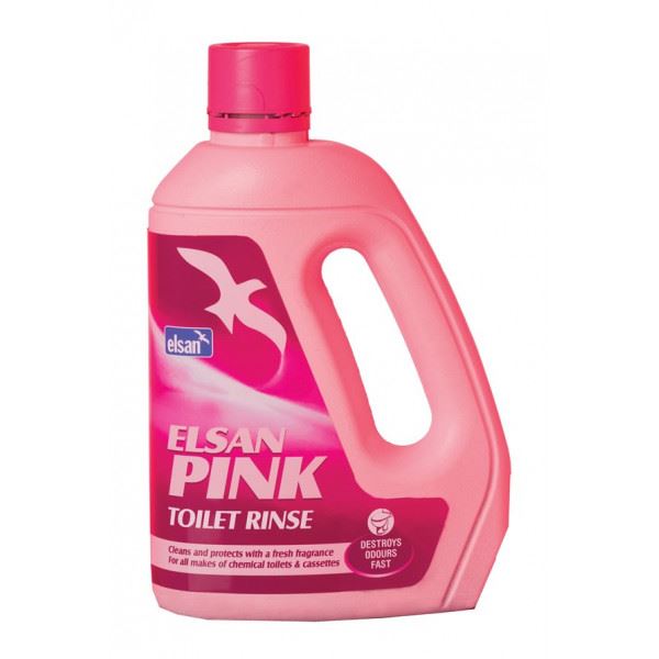 Elsan Toilet Rinse - Pink - 2 Litre Elsan  - Dynamic Drive