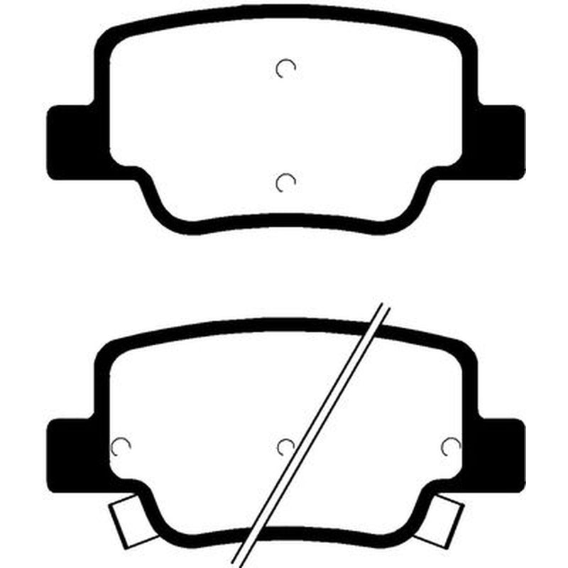 Abtex Rear Brake Pad Set fits Toyota Verso 2009-2018 1.6 1.8 2.0 2.2