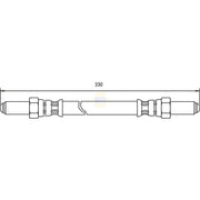 NAPA Brake Hydraulic Hose Line Rear NBH1100