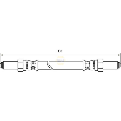 NAPA Brake Hydraulic Hose Line Rear NBH1100