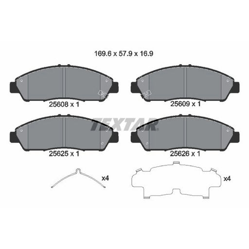 Textar Front Brake Pad Set 2560801