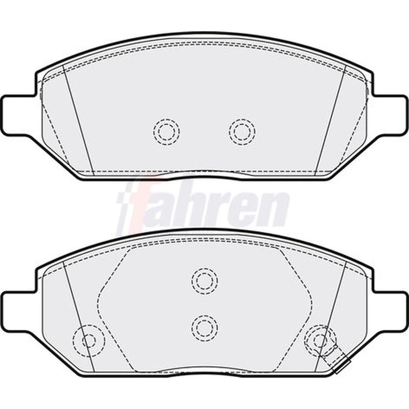 Fahren Front Brake Pad Set FBP3777